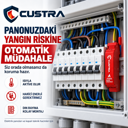 Custra - Elektrik Panoları için Otomatik Yangın Söndürücü